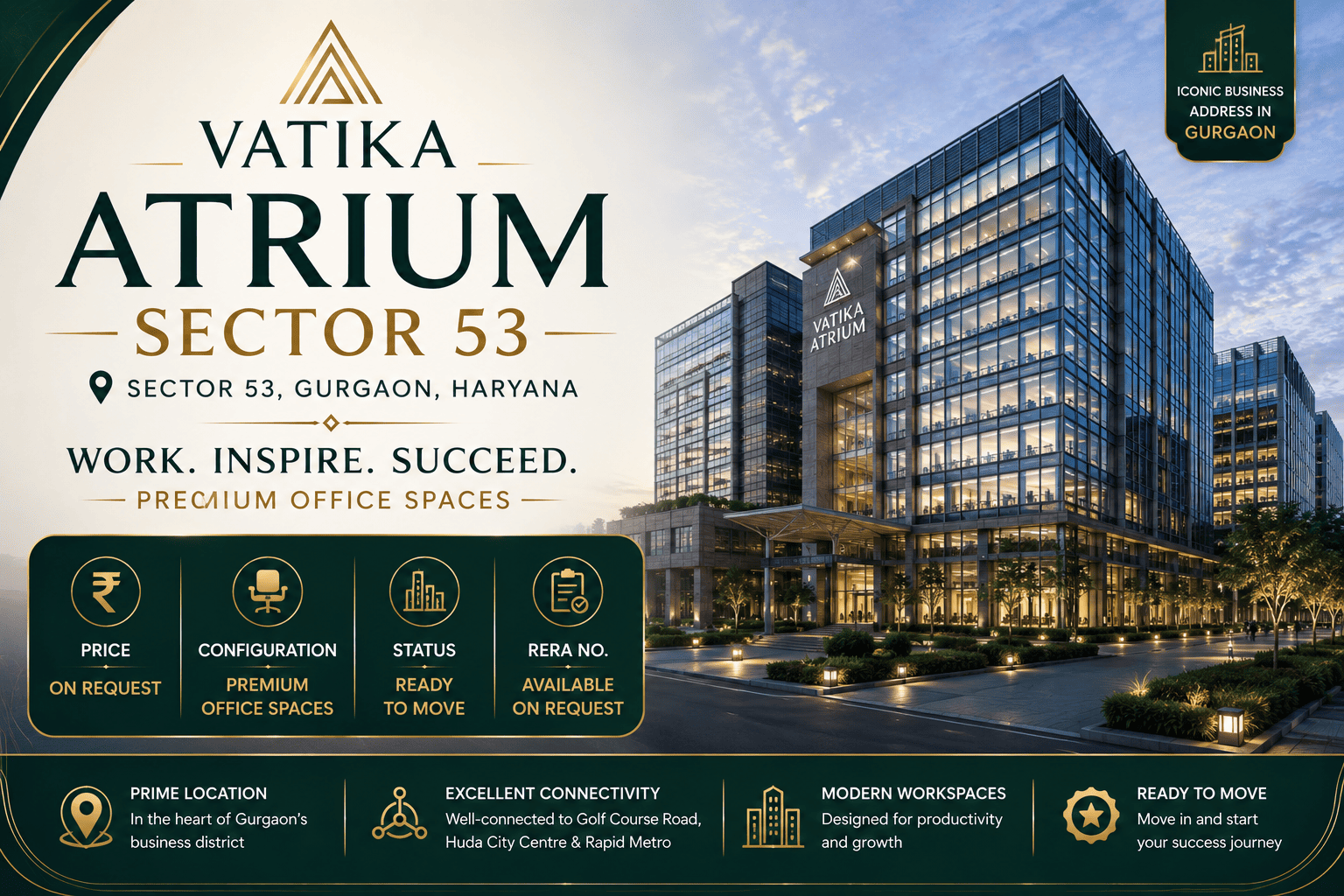Vatika Atrium Sector 53 Gurgaon - Premium Office Spaces