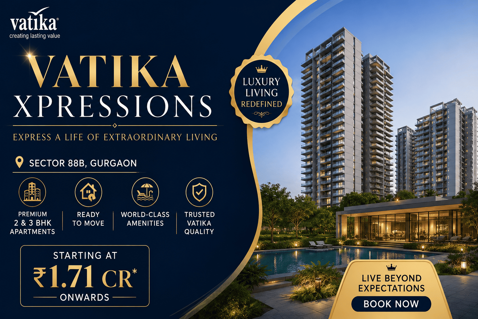 Vatika Xpressions Sector 88B Gurgaon - Premium Apartments